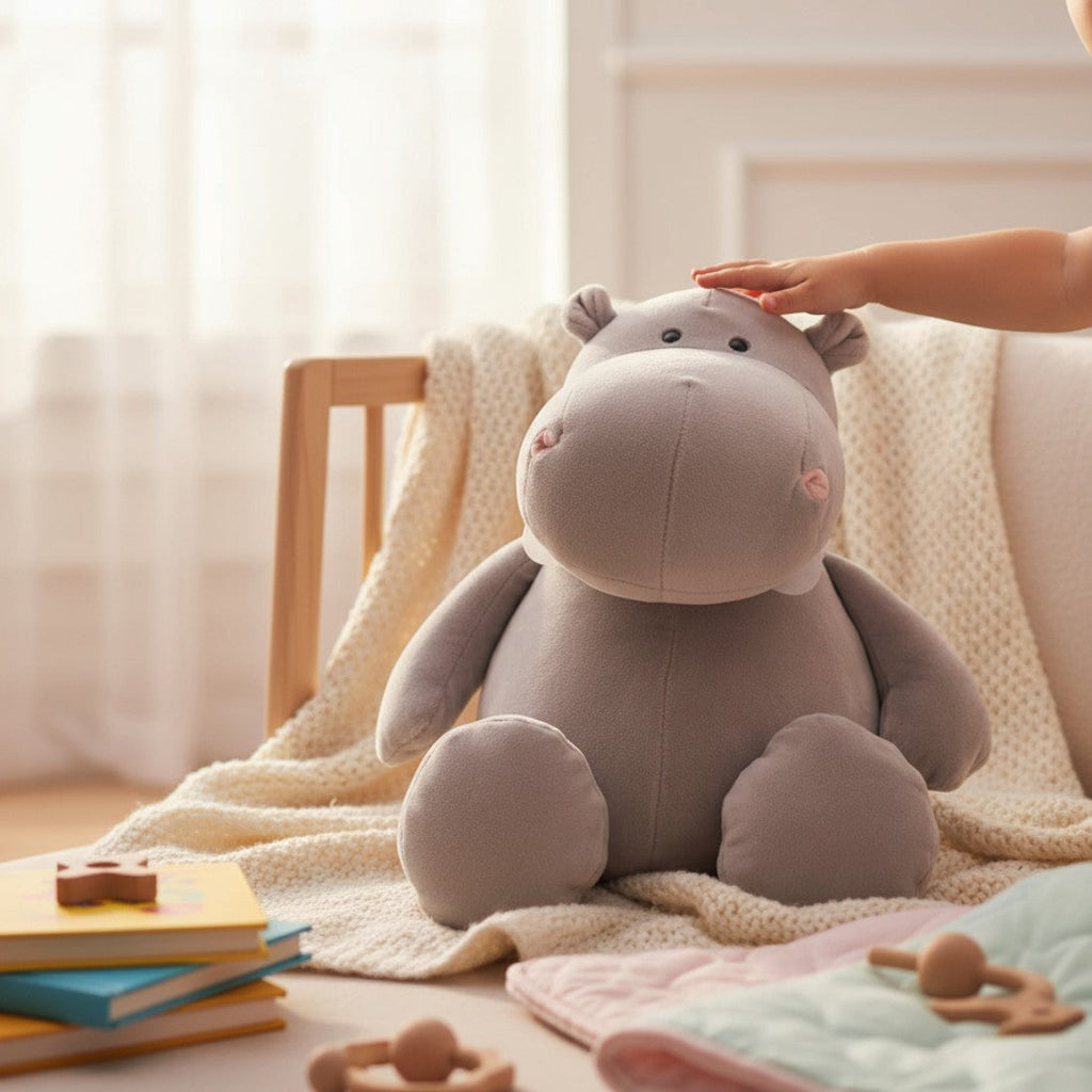 Hippopotamus Kuscheltier weich flauschig Die Kuschelecke