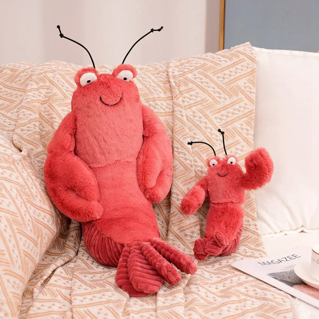 Hummer Kuscheltier weich zum Kuscheln Die Kuschelecke