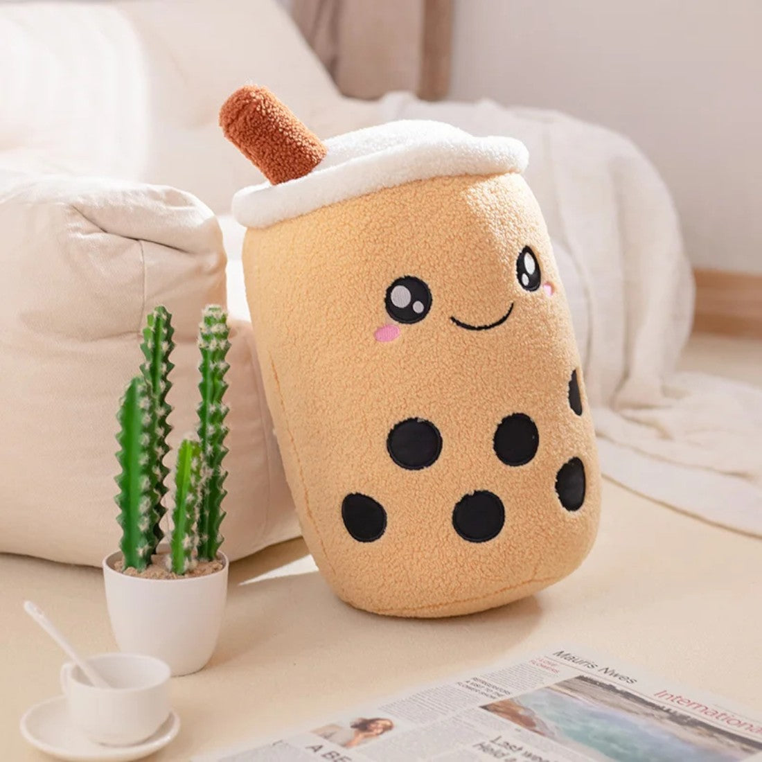 Karamell Bubble Tea kawaii Kuscheltier Die Kuschelecke