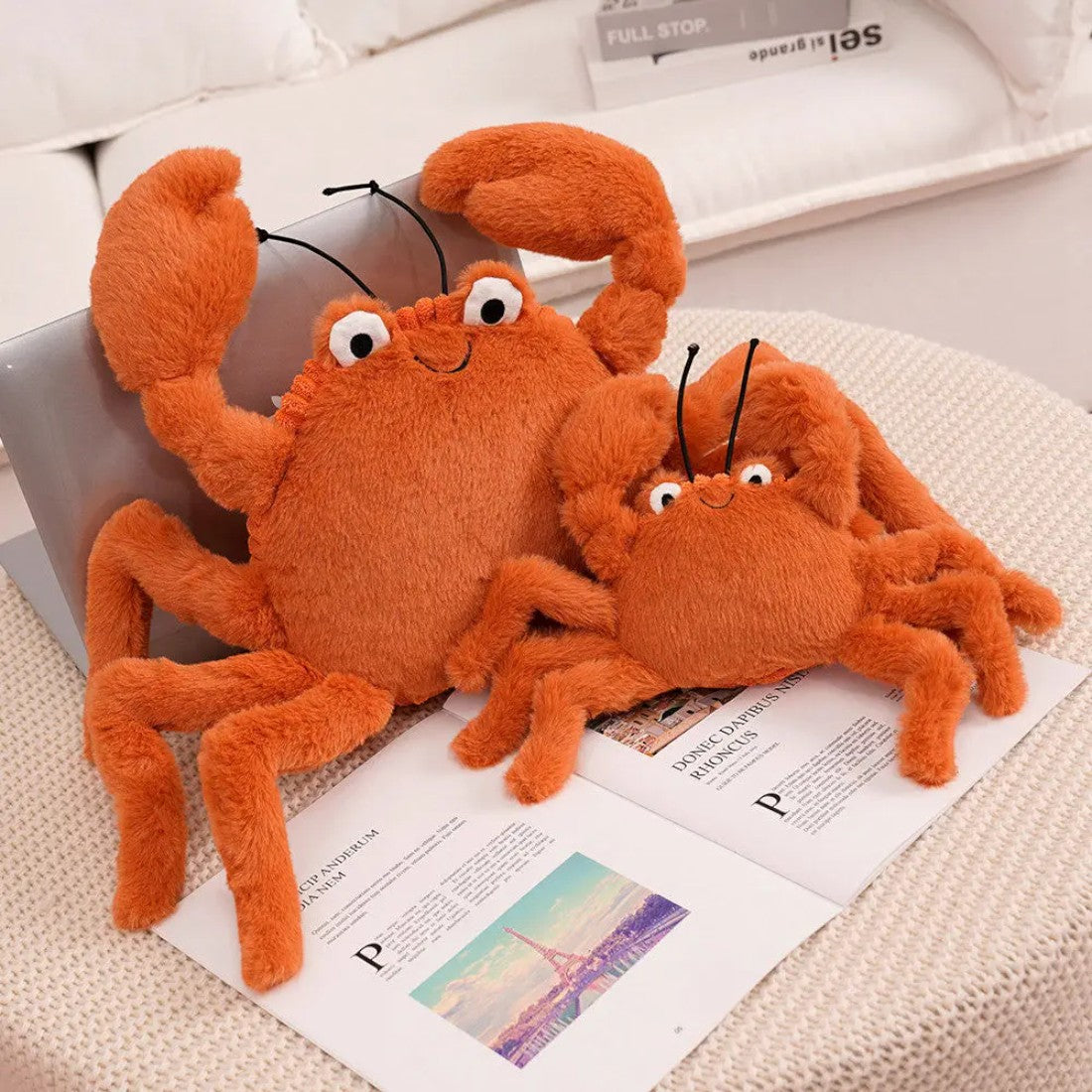Krabbe Kuscheltier weich Die Kuschelecke