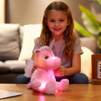 Magisches Einhorn Kuscheltier Nachtlicht LED Die Kuschelecke