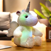 Magisches Einhorn Kuscheltier Nachtlicht LED Die Kuschelecke