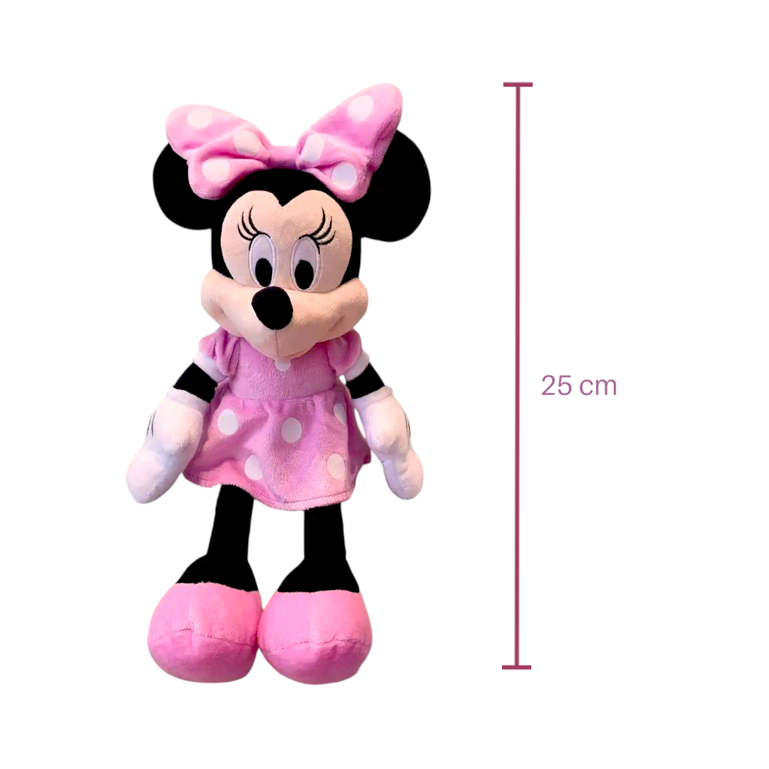 Minnie Maus Kuscheltier rosa Kleid mit Schleife Die Kuschelecke