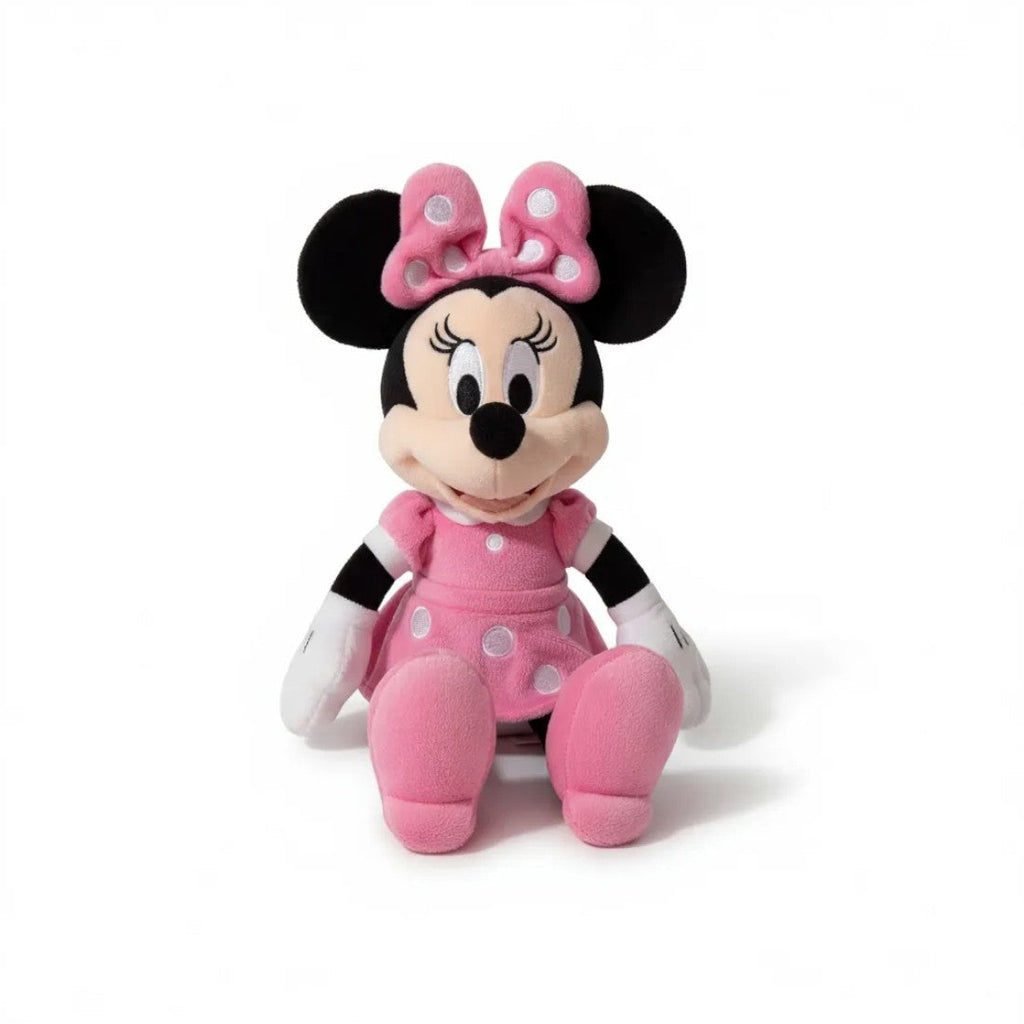 Minnie Maus Kuscheltier rosa Kleid mit Schleife Die Kuschelecke