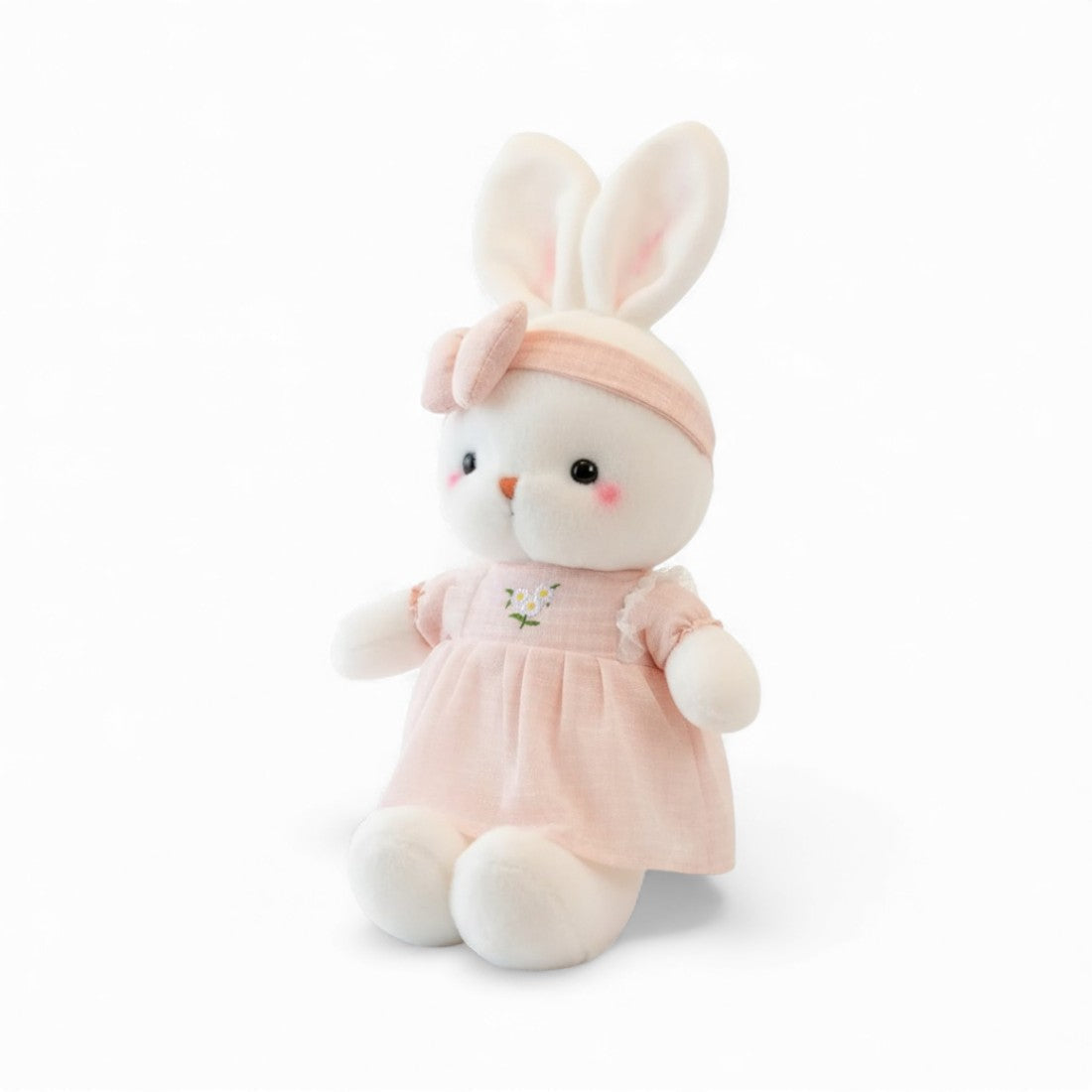 Niedlicher Hase Kuscheltier mit Blumenkleid Die Kuschelecke