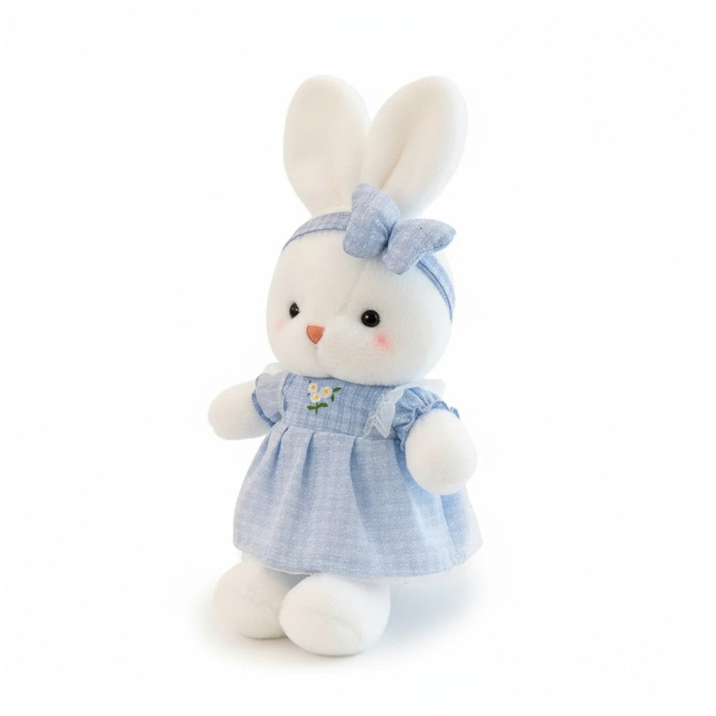 Niedlicher Hase Kuscheltier mit Blumenkleid Die Kuschelecke