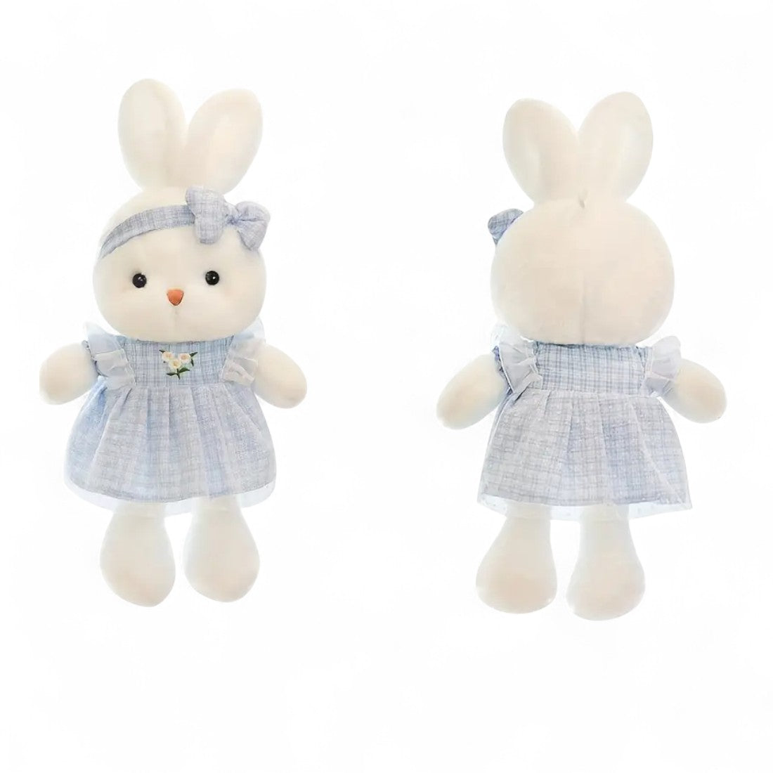Niedlicher Hase Kuscheltier mit Blumenkleid Die Kuschelecke