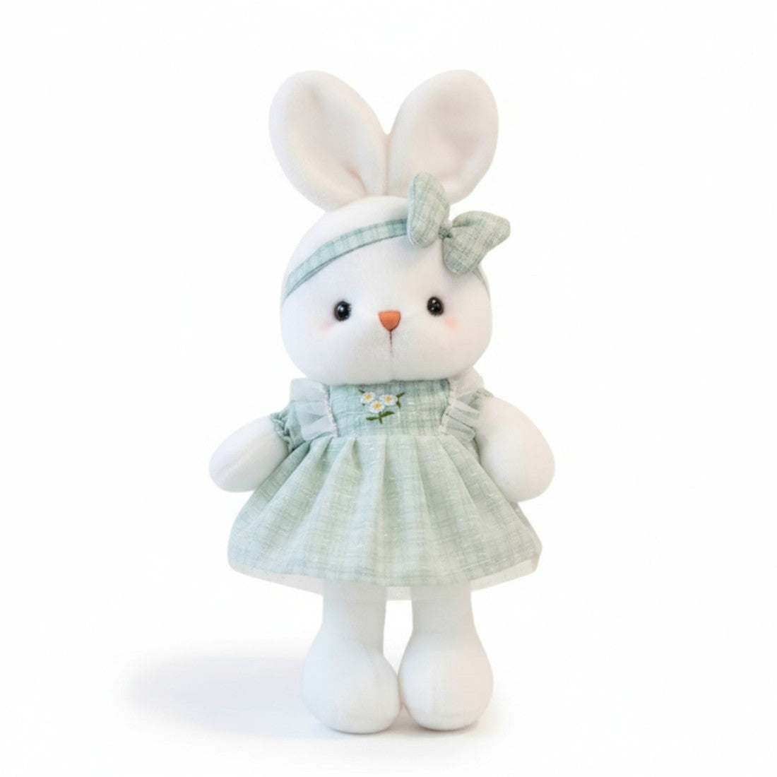 Niedlicher Hase Kuscheltier mit Blumenkleid Die Kuschelecke