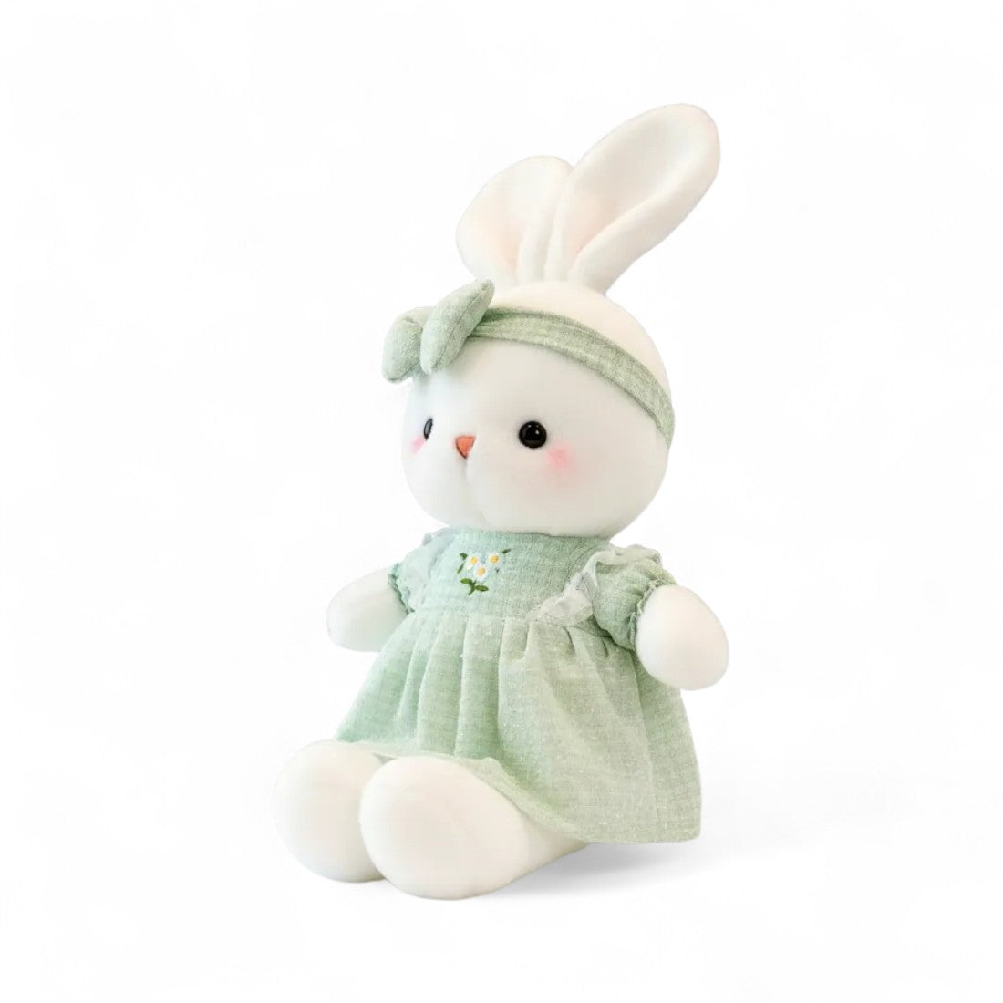 Niedlicher Hase Kuscheltier mit Blumenkleid Die Kuschelecke