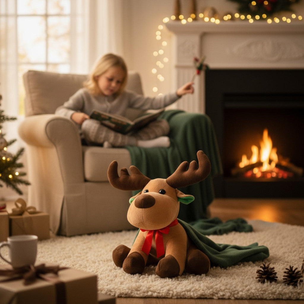 Niedliches Rentier Kuscheltier Weihnachten Die Kuschelecke