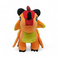 Orangefarbener Drache Kuscheltier feenhaft flammend Die Kuschelecke