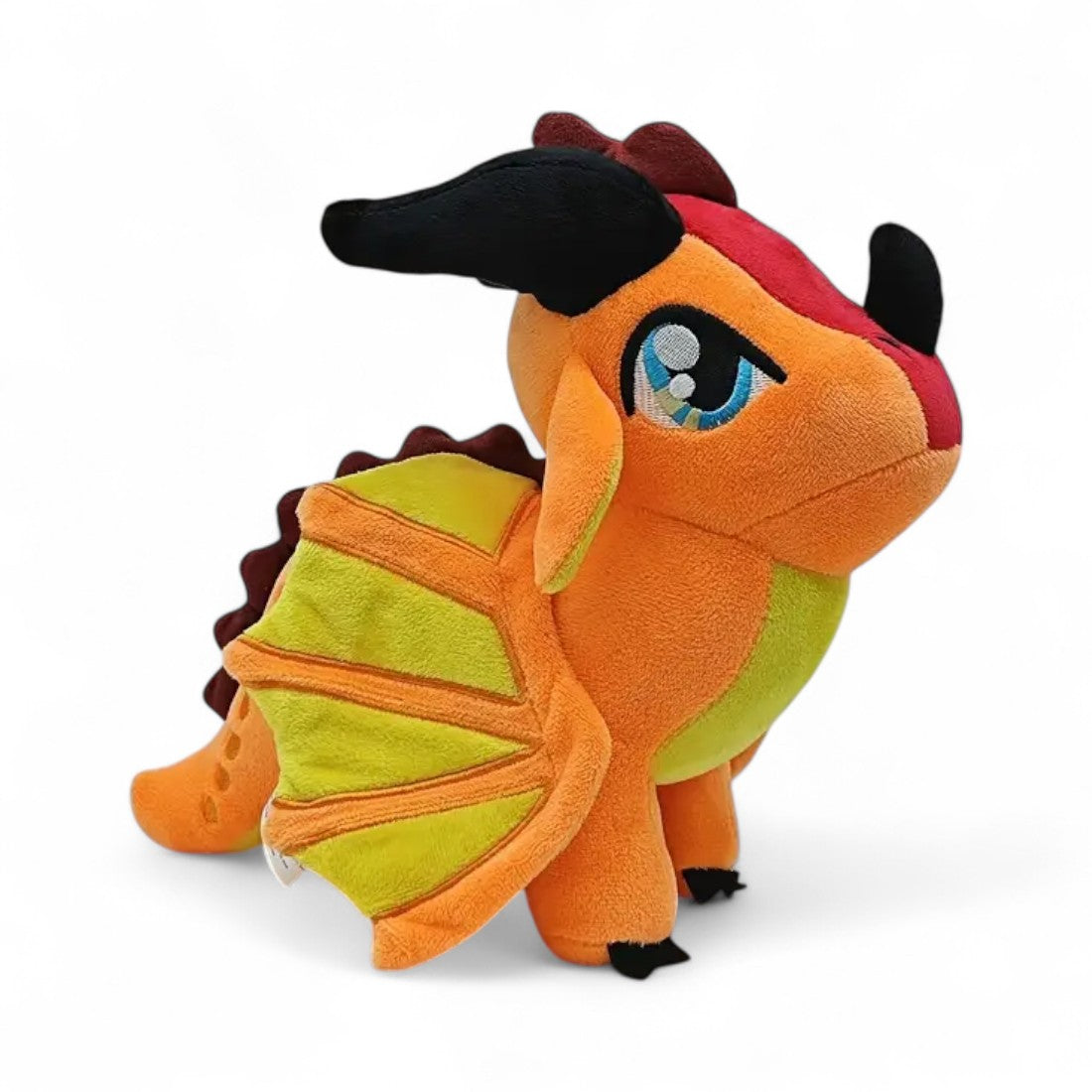 Orangefarbener Drache Kuscheltier feenhaft flammend Die Kuschelecke