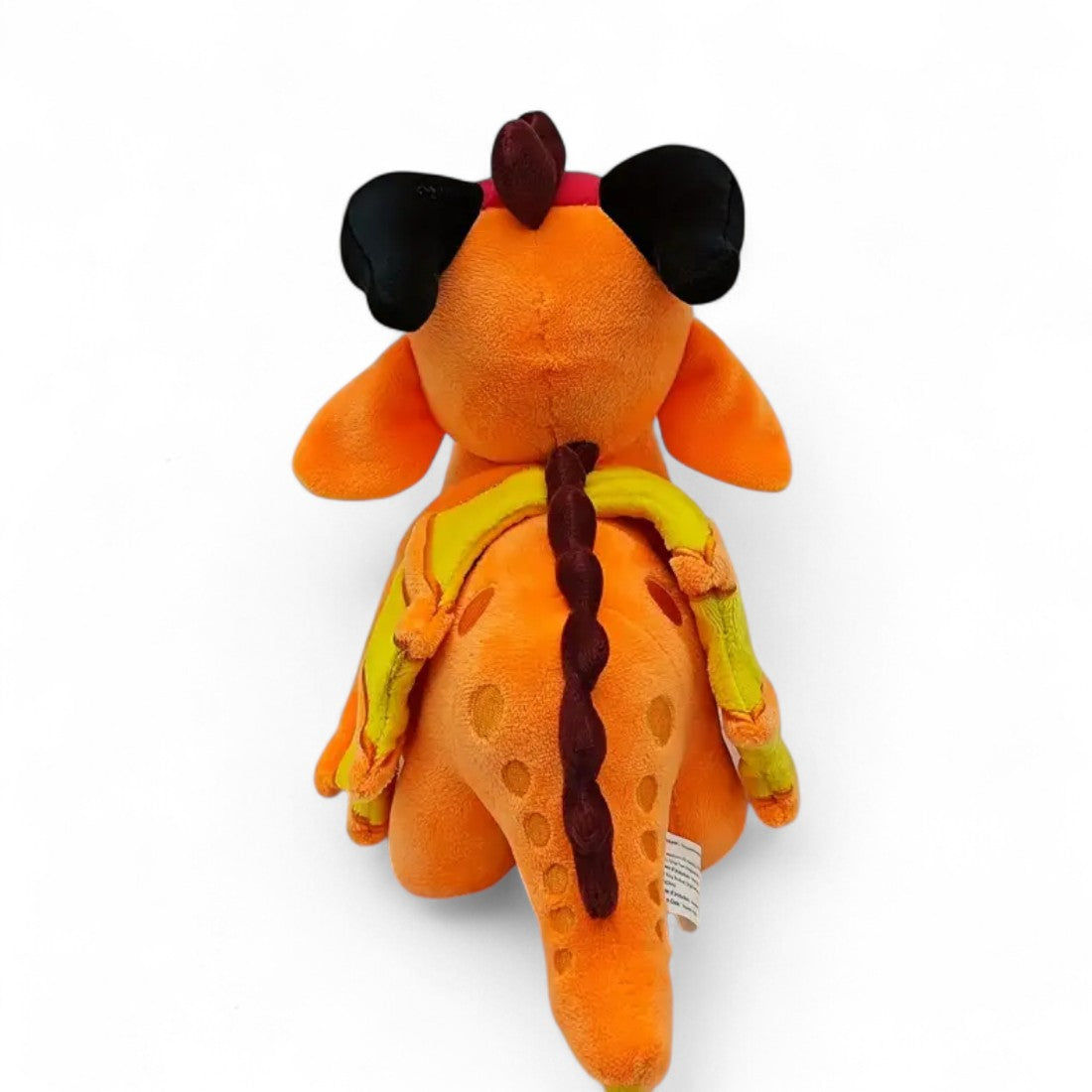 Orangefarbener Drache Kuscheltier feenhaft flammend Die Kuschelecke