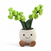 Orchid Kawaii Plush Toy in a Pot Kuscheltier Club