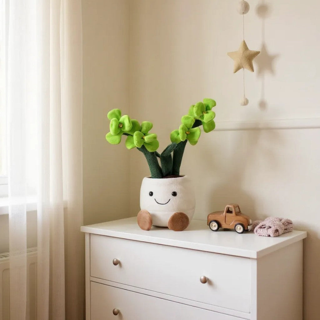 Orchid Kawaii Plush Toy in a Pot Kuscheltier Club