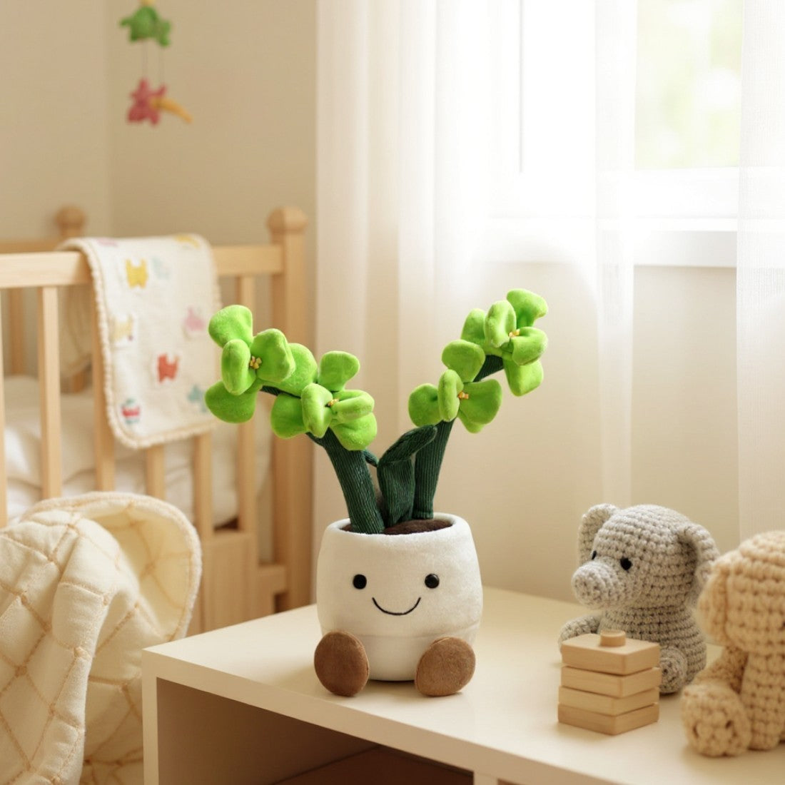 Orchid Kawaii Plush Toy in a Pot Kuscheltier Club
