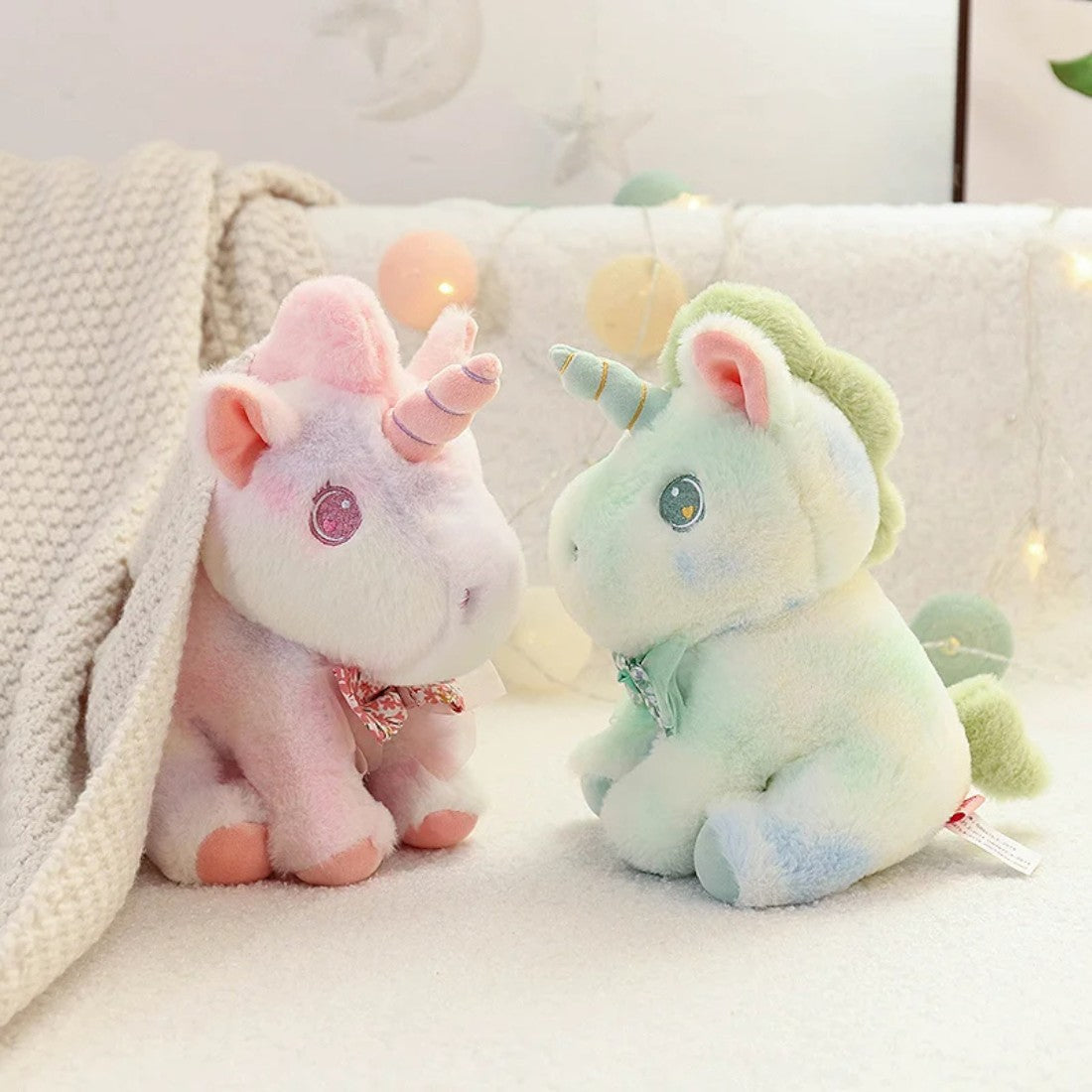 Pastel Flower Bow Unicorn Plush Toy Kuscheltier Club