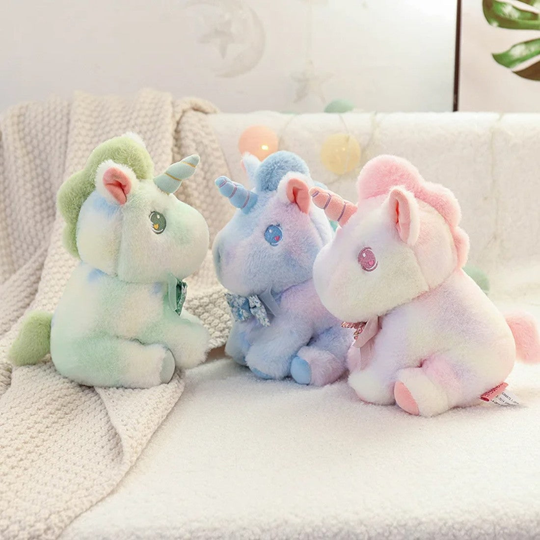 Pastel Flower Bow Unicorn Plush Toy Kuscheltier Club