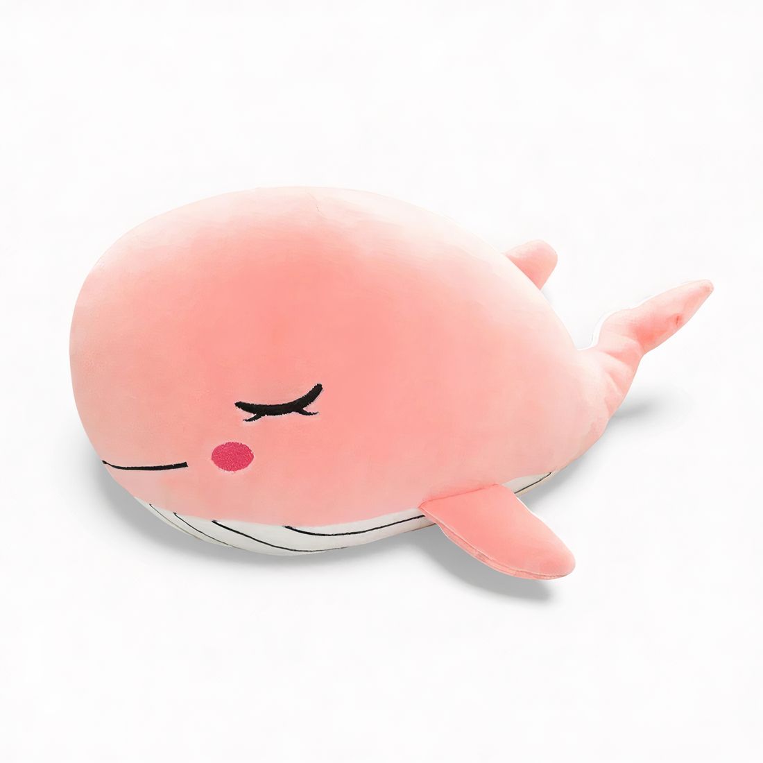 Pastellfarbener Wal Kuscheltier zum Kuscheln rosa oder blau Die Kuschelecke