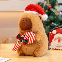 Peluche Capybara Pere Noel Die Kuschelecke