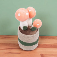 Pilz Deko kawaii Kuscheltier weich im Topf Die Kuschelecke