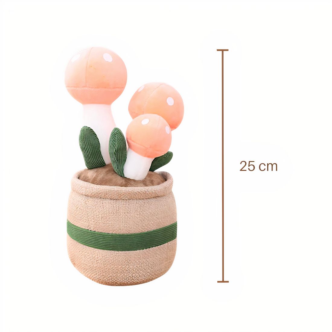 Pilz Deko kawaii Kuscheltier weich im Topf Die Kuschelecke