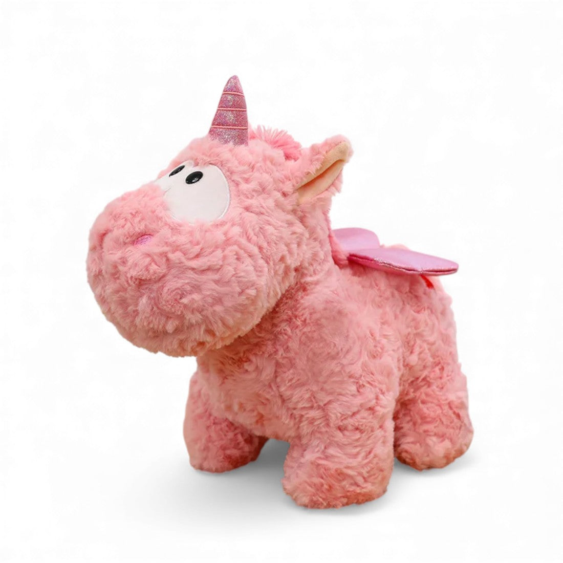 Pink Curly Unicorn Plush Toy Kuscheltier Club