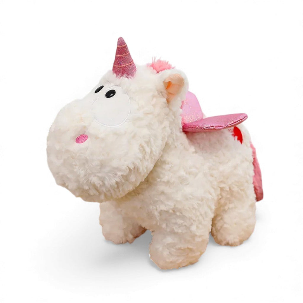 Pink Curly Unicorn Plush Toy Kuscheltier Club