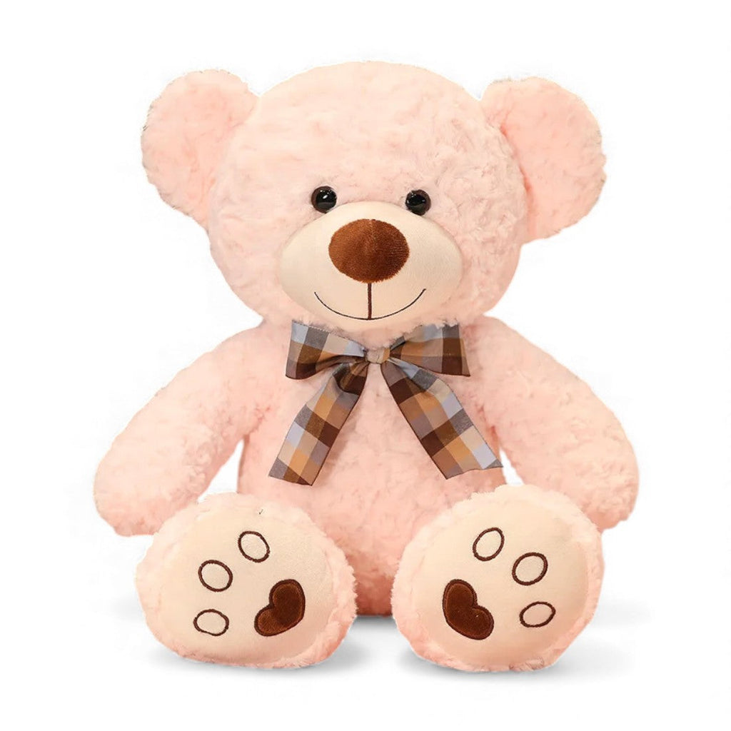 Retro Bow Curly Bear Plush Toy Kuscheltier Club