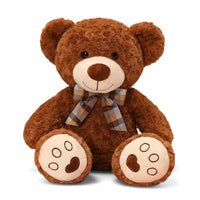 Retro Bow Curly Bear Plush Toy Kuscheltier Club