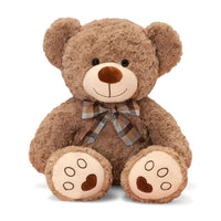 Retro Bow Curly Bear Plush Toy Kuscheltier Club
