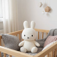 Ribbed Fluffy Bunny Plush Toy Kuscheltier Club