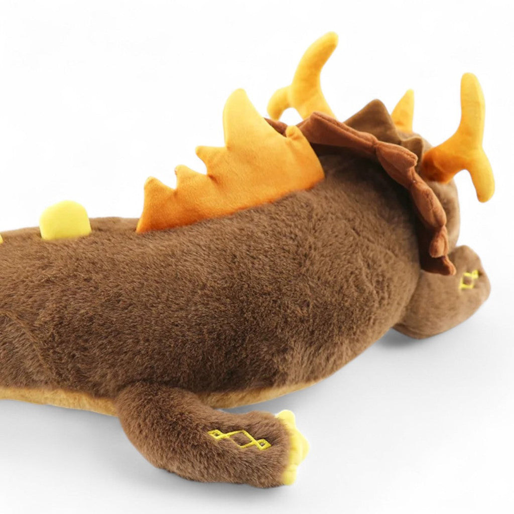Riesiger Brauner Drache Kuscheltier mythisch Die Kuschelecke