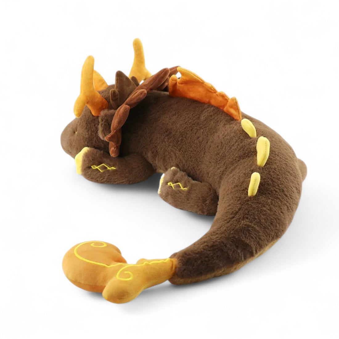 Riesiger Brauner Drache Kuscheltier mythisch Die Kuschelecke