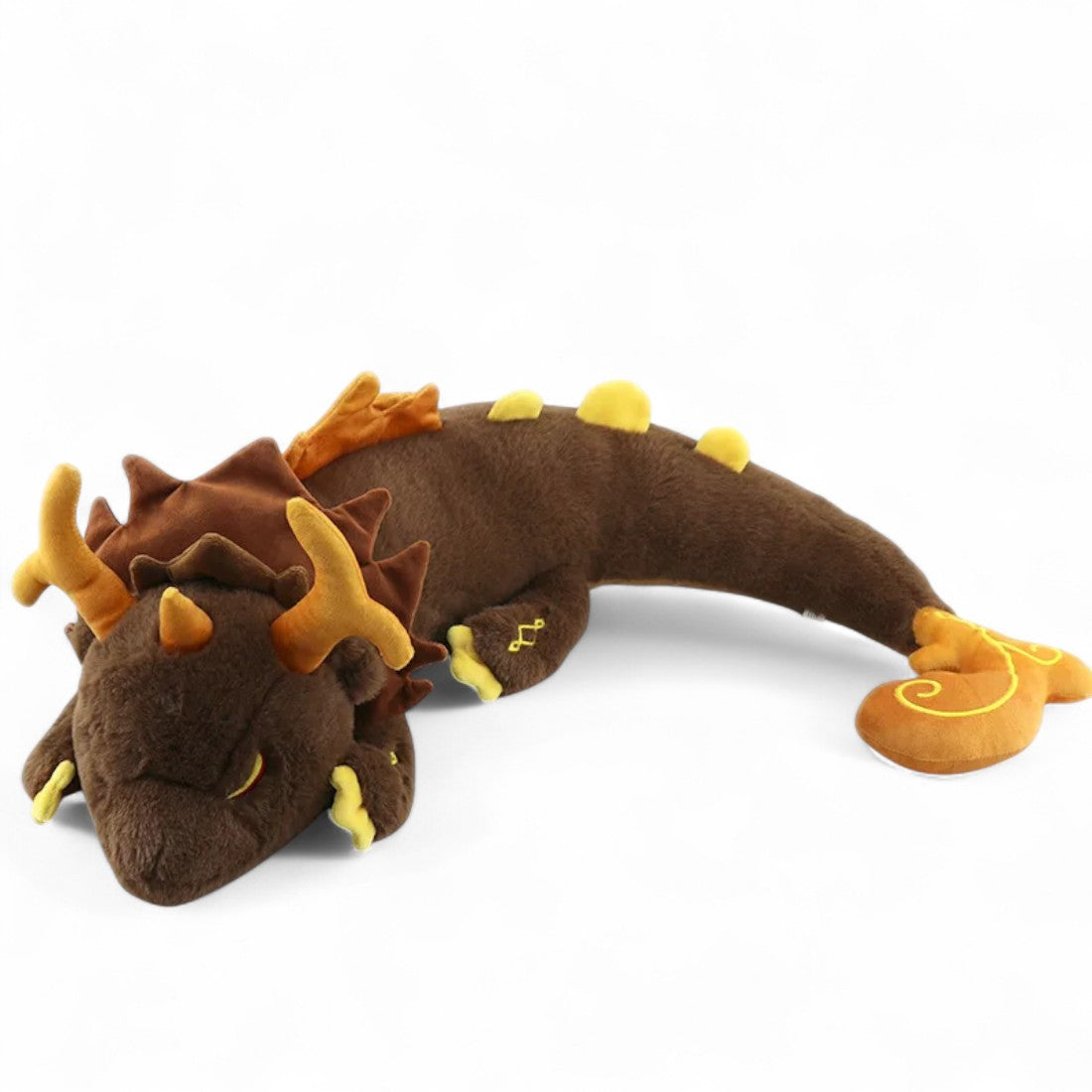 Riesiger Brauner Drache Kuscheltier mythisch Die Kuschelecke