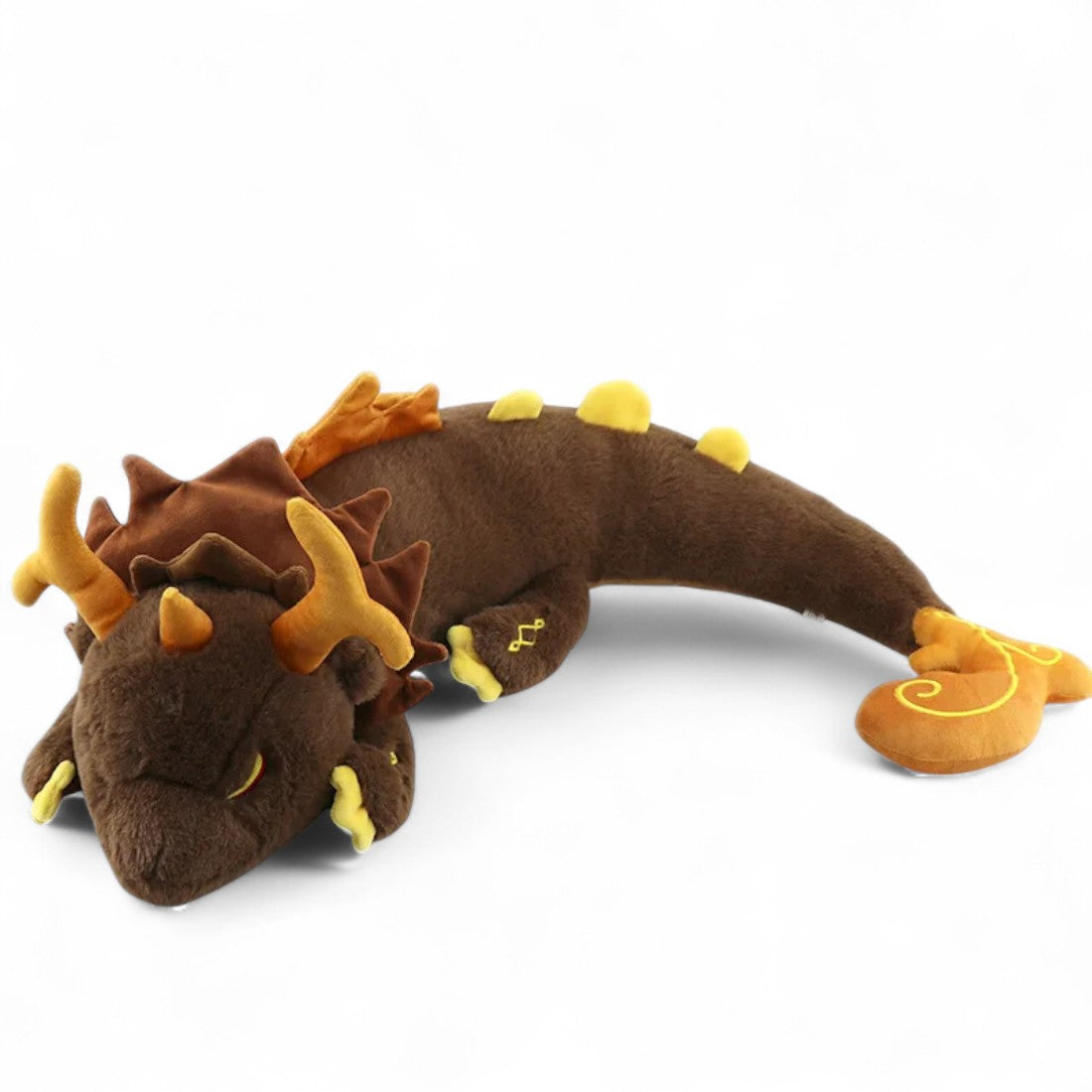 Riesiger Brauner Drache Kuscheltier mythisch Die Kuschelecke