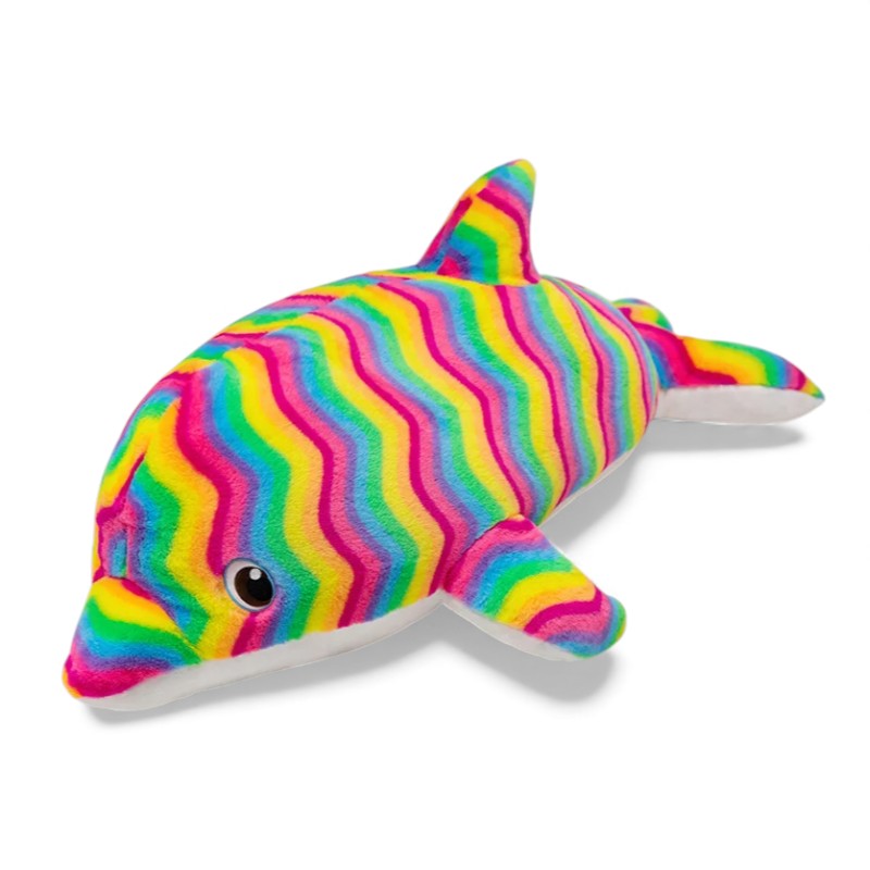 Riesiger Regenbogen-Delfin Kuscheltier Die Kuschelecke