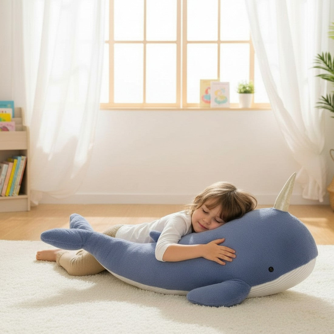 Riesiger Wal Kuscheltier magisch Die Kuschelecke