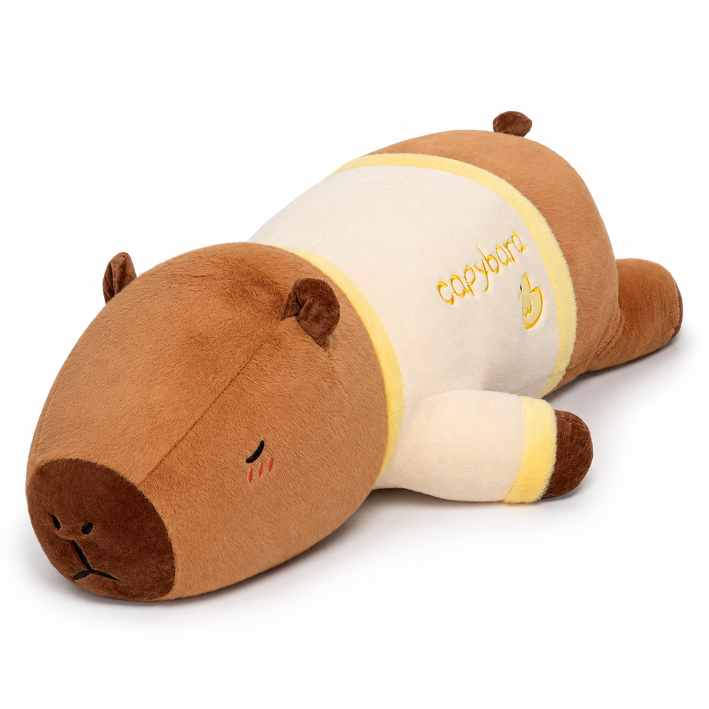 Riesiges Capybara Plüschtier mit T-Shirt Die Kuschelecke