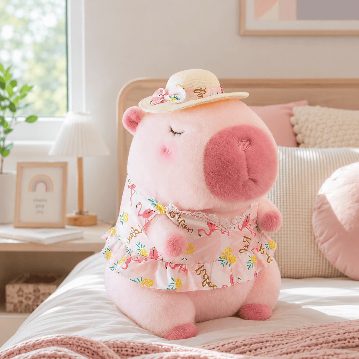 Rosa Capybara Plüschtier Die Kuschelecke