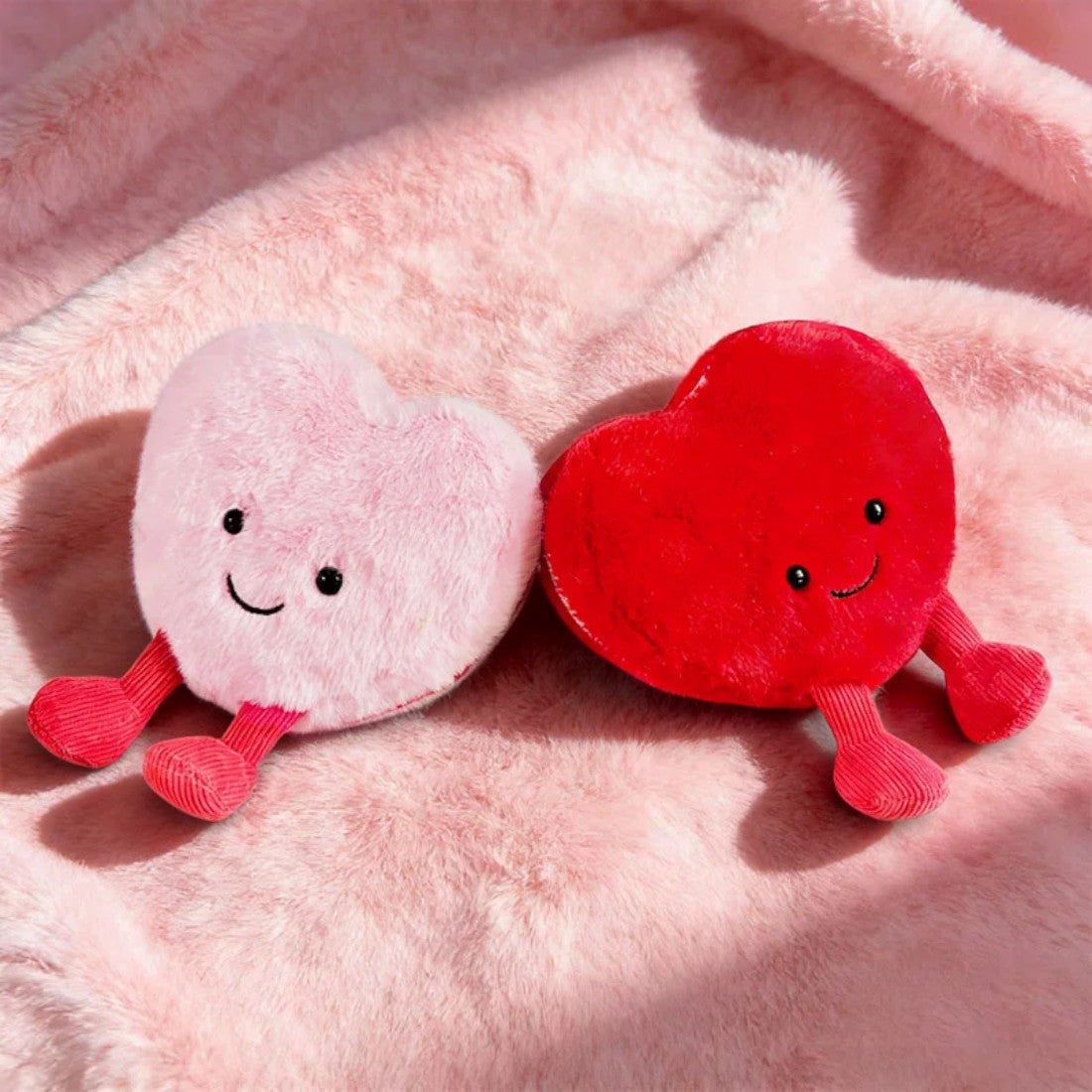 Rosa Herz Kuscheltier 10 cm Valentinstag Die Kuschelecke