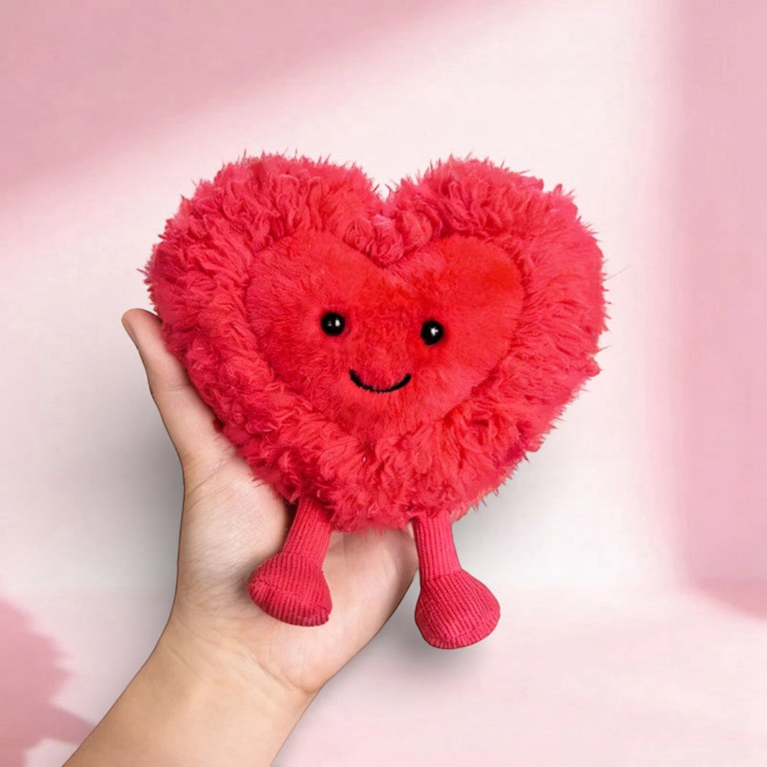 Rosa Herz Kuscheltier 10 cm Valentinstag Die Kuschelecke