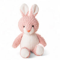 Rosa-weißes Hase Kuscheltier klein weich Die Kuschelecke