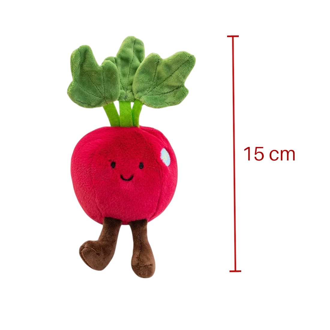 Rote Beete kawaii Kuscheltier prickelnd Die Kuschelecke