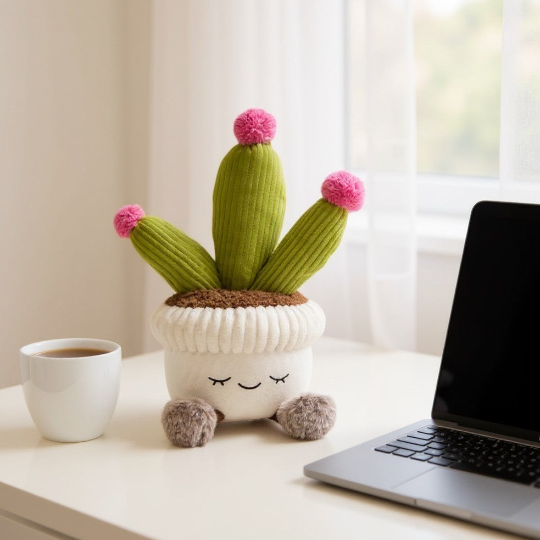 Runde Topfpflanze kawaii Kuscheltier Die Kuschelecke