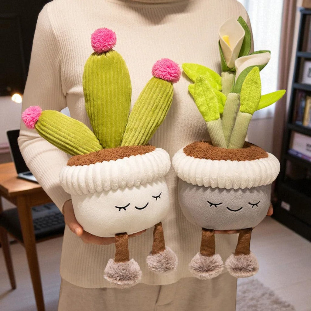 Runde Topfpflanze kawaii Kuscheltier Die Kuschelecke