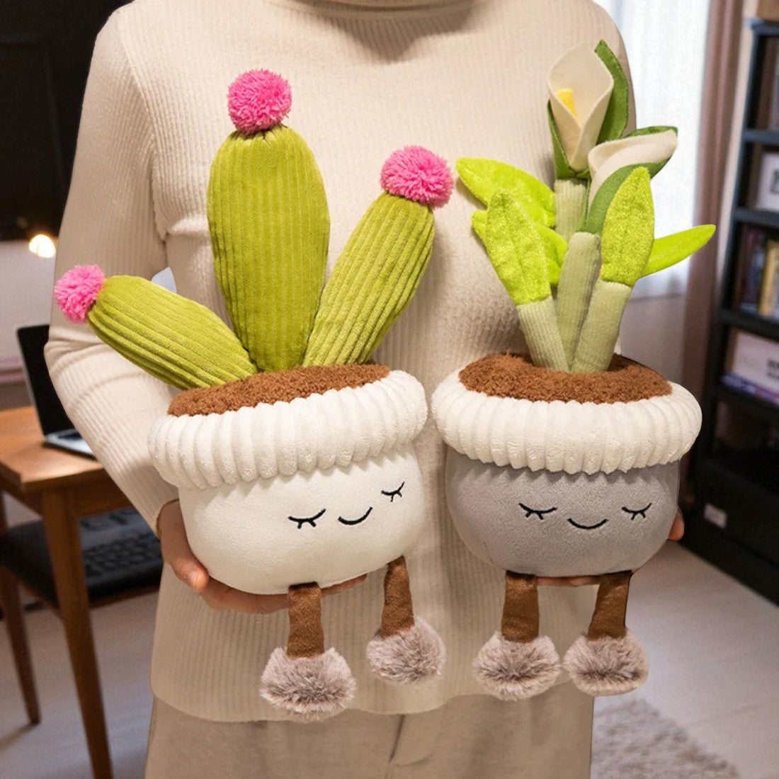 Runde Topfpflanze kawaii Kuscheltier Die Kuschelecke