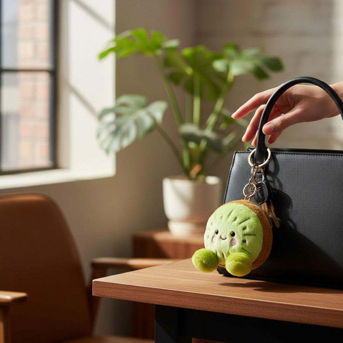 Schlüsselanhänger Kuscheltier Kiwi kawaii Die Kuschelecke