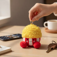 Schlüsselanhänger Kuscheltier Popcorn kawaii Die Kuschelecke