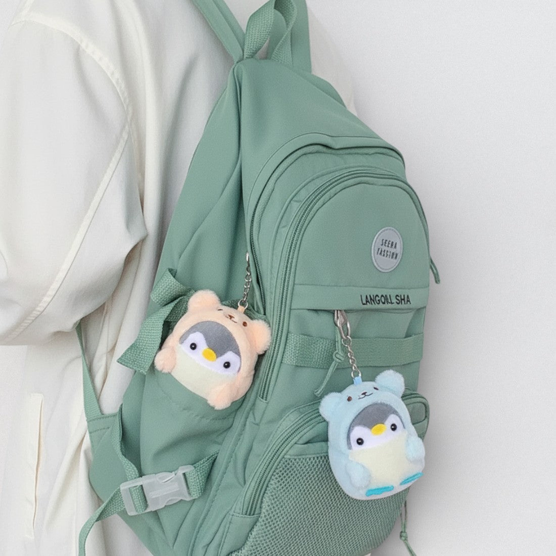 Schlüsselanhänger Pinguin als Bärchen kawaii Die Kuschelecke